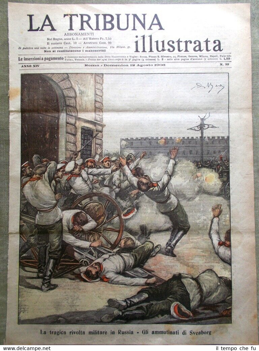 La Tribuna Illustrata 12 Agosto 1906 Incendio Expo Severo Stolypin …