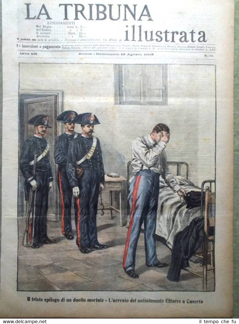 La Tribuna Illustrata 13 Agosto 1905 Spedizione Peary Tesoro Armada …