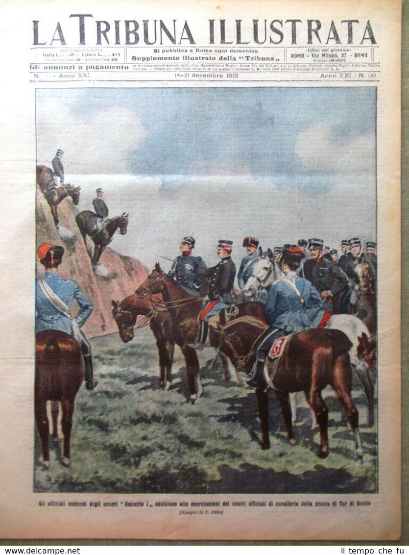 La Tribuna Illustrata 14 Dicembre 1913 HMS Iron Duke Donna …