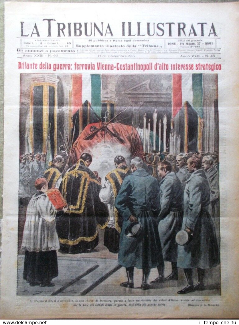 La Tribuna Illustrata 14 Novembre 1915 WW1 Austriaci Allah Casa …