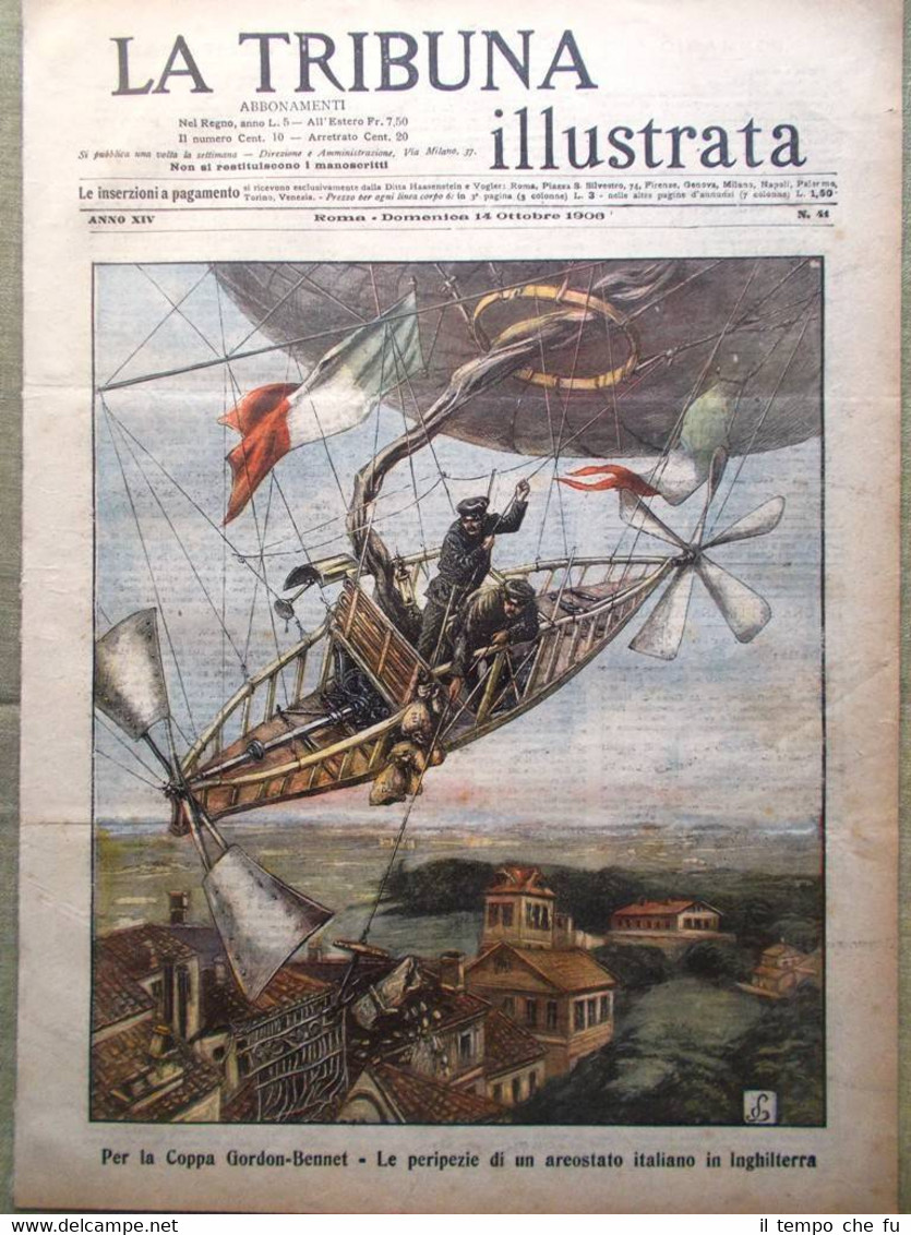 La Tribuna Illustrata 14 Ottobre 1906 Jannuzzi Incendio Roma Alcolismo …