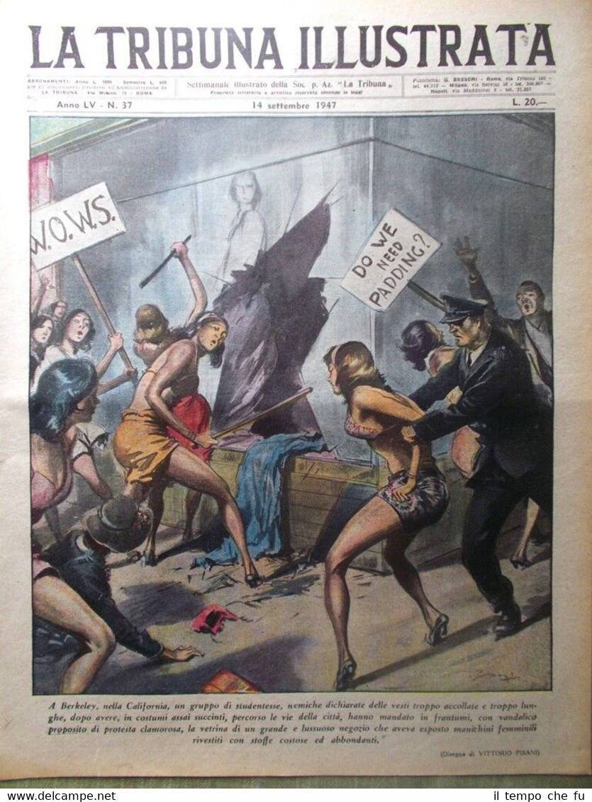 La Tribuna Illustrata 14 Settembre 1947 Abd El-Krim Belgio Zacconi …