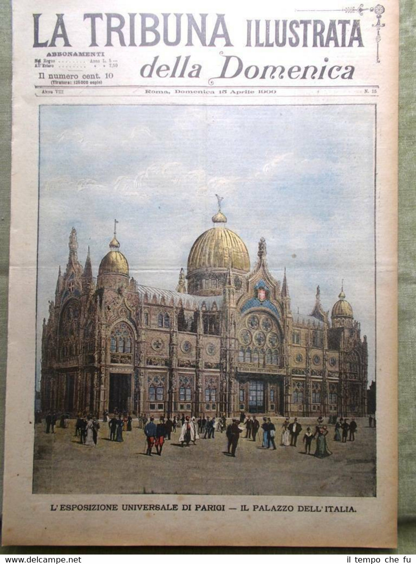 La Tribuna Illustrata 15 Aprile 1900 Pasqua Parigi Attentato Principe …