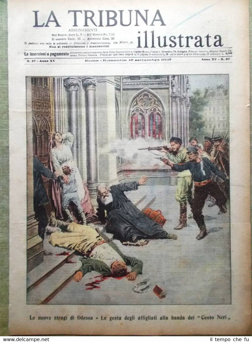 La Tribuna Illustrata 15 Settembre 1907 Edvard Grieg Montserrat Nomellini …