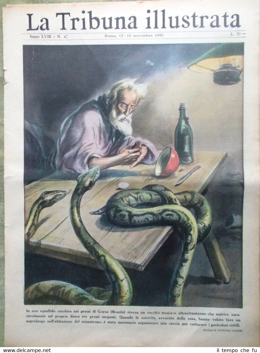 La Tribuna Illustrata 19 Novembre 1950 Portorico Tibet Truman Novarro …