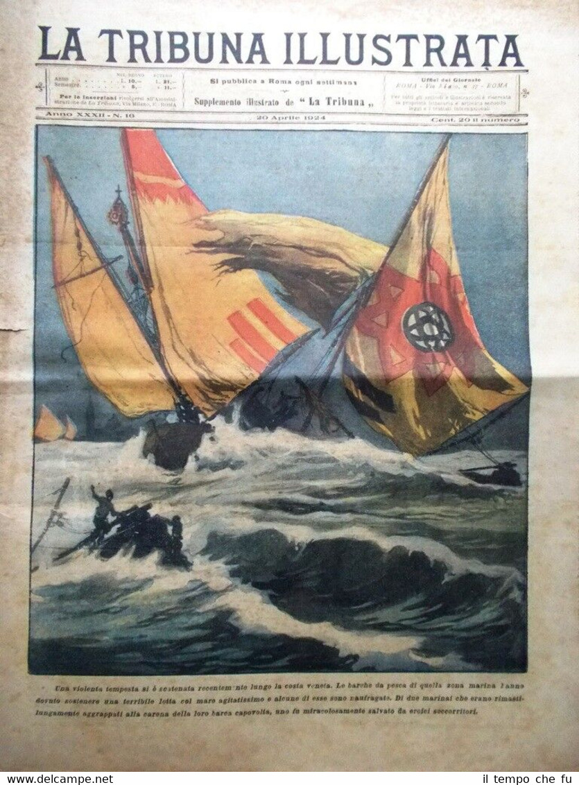 La Tribuna Illustrata 20 Aprile 1924 Repubblica Greca Carpentier Umberto …