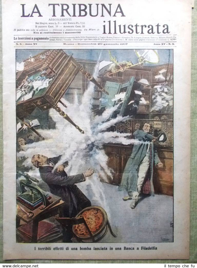 La Tribuna Illustrata 20 Gennaio 1907 Leone Pincio Umberto Scià …