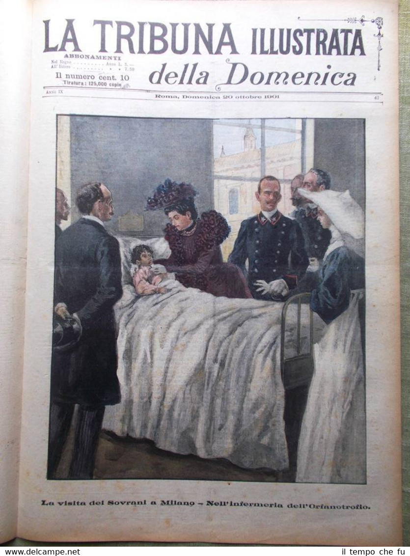 La Tribuna Illustrata 20 Ottobre 1901 Sovrani Milano Cunansien Spedizione …