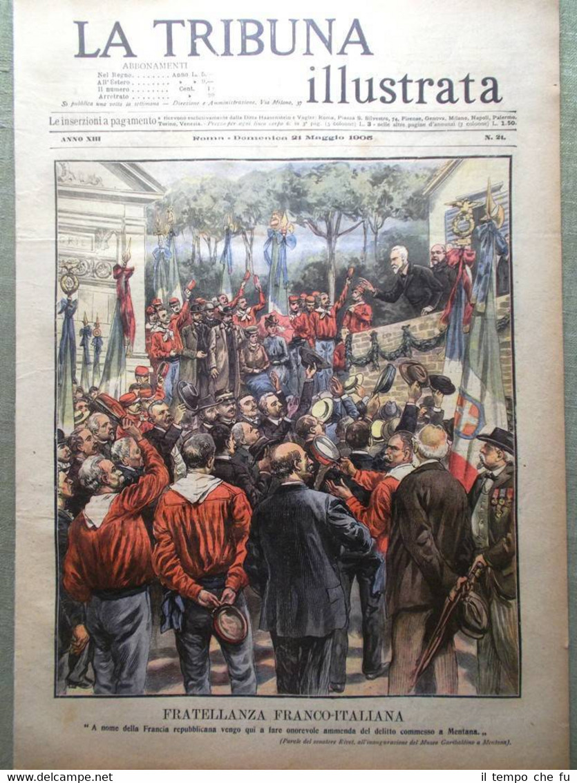 La Tribuna Illustrata 21 Maggio 1905 Pagnini Miniere Giappone Grottaferrata …