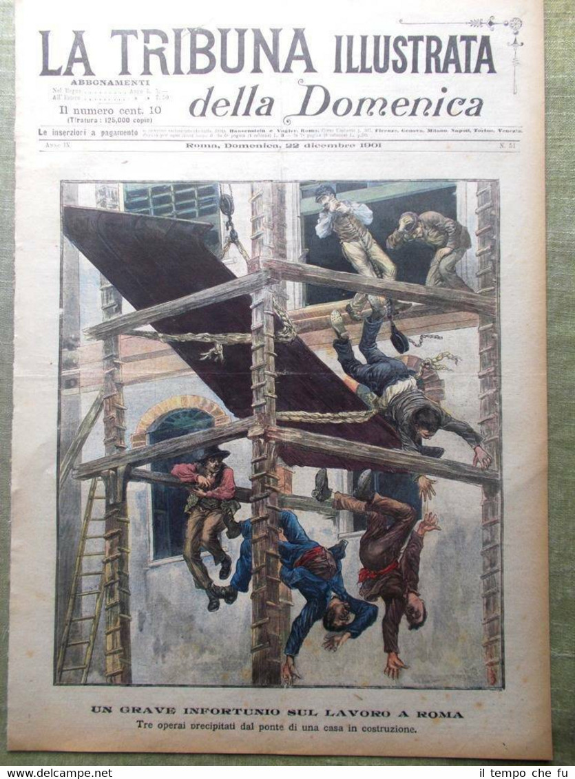 La Tribuna Illustrata 22 Dicembre 1901 Giugliano Natale Giovanni Bovio …