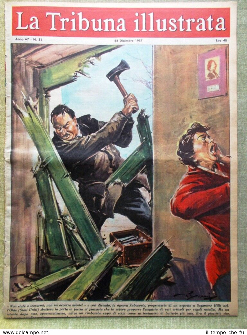 La Tribuna Illustrata 22 Dicembre 1957 Necchi Fair Play Belfast …