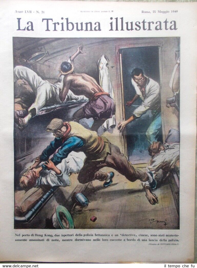 La Tribuna Illustrata 22 Maggio 1949 Hong Kong Inglesi Hollywood …
