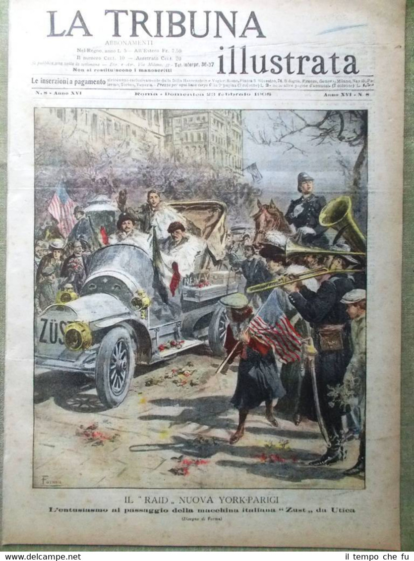 La Tribuna Illustrata 23 Febbraio 1908 Ipnosi Fregoli Medici Caricature …