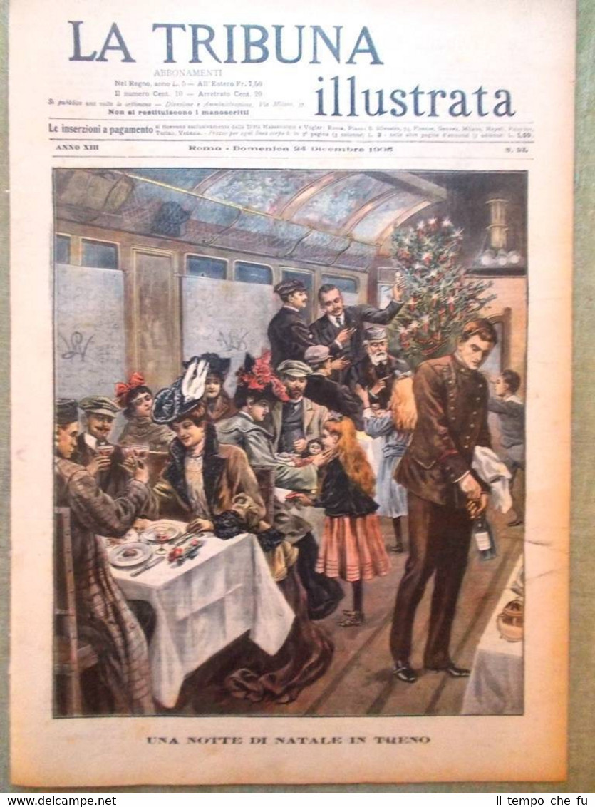 La Tribuna Illustrata 24 Dicembre 1905 Carducci Ospizio Natale Stazione …