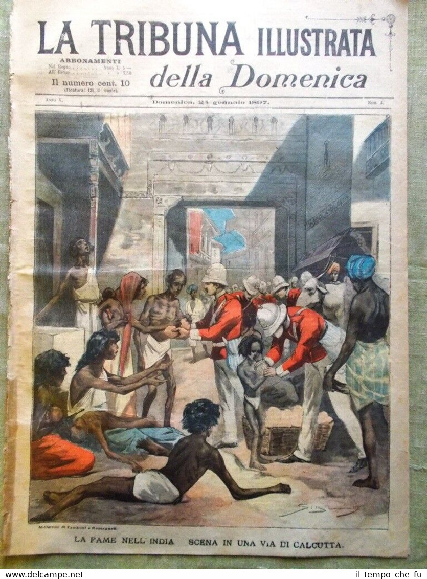 La Tribuna Illustrata 24 Gennaio 1897 Fame in India New …