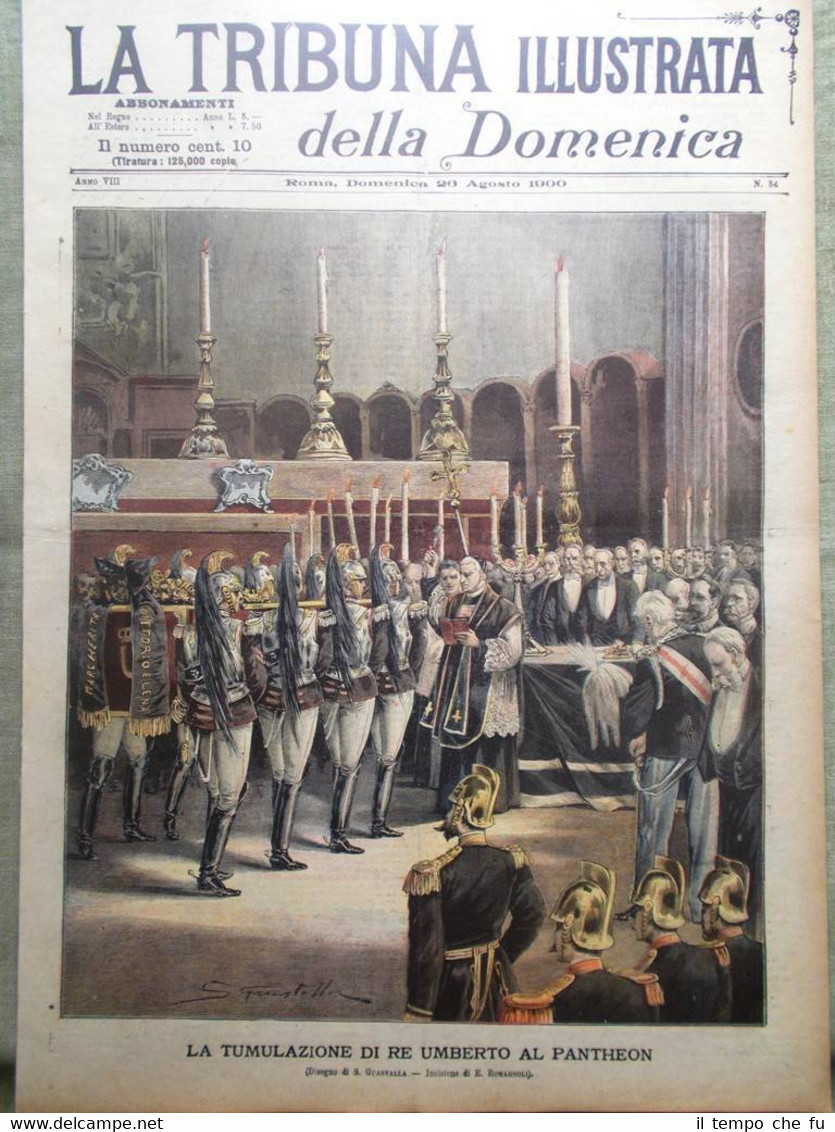 La Tribuna Illustrata 26 Agosto 1900 Disastro a Castel Giubileo …