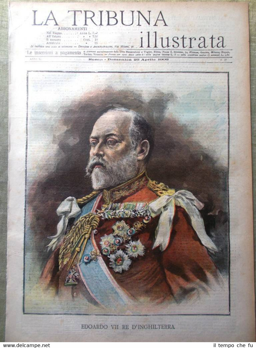 La Tribuna Illustrata 26 Aprile 1903 Morte Giovanni Bovio Edoardo …