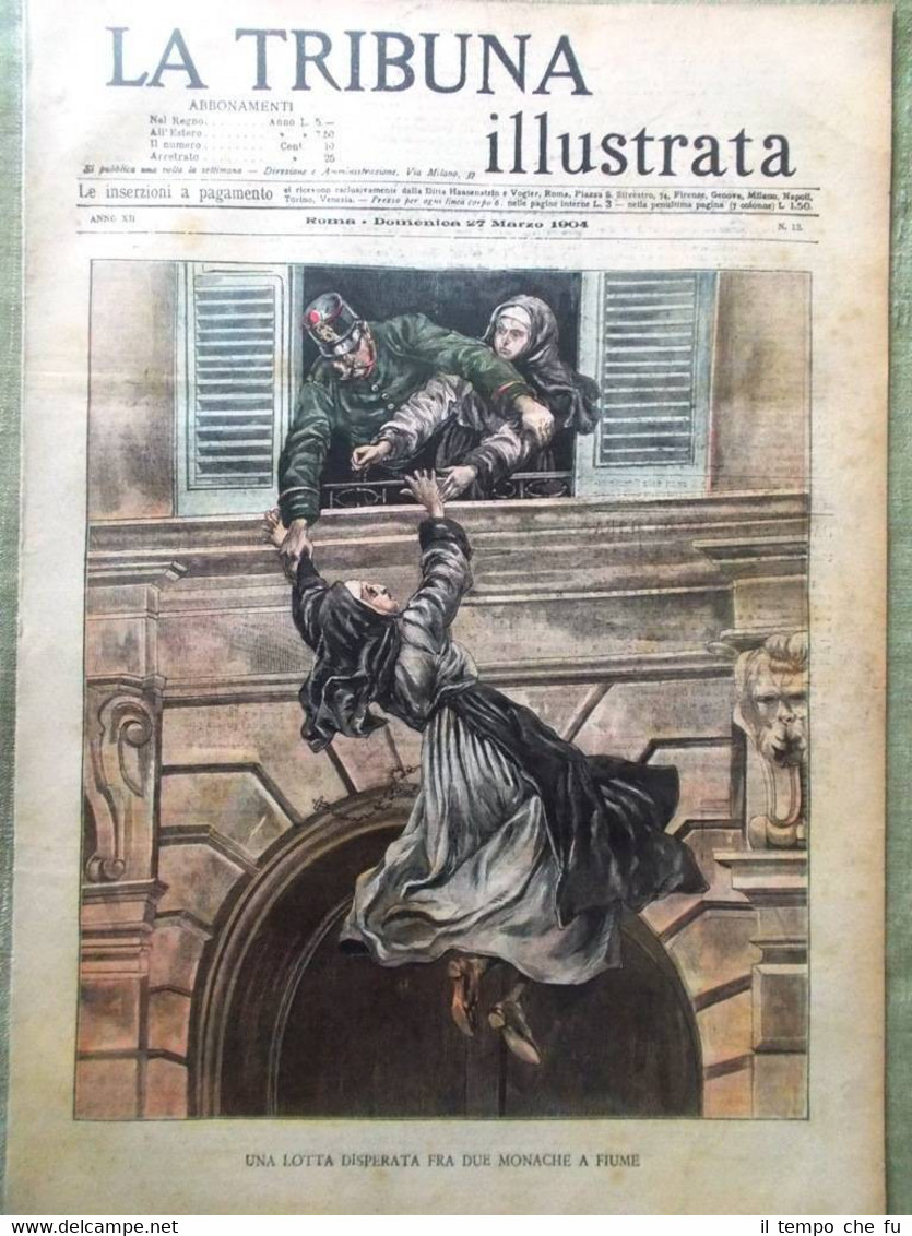 La Tribuna Illustrata 27 Marzo 1904 Educazione Huberman Fiume Duca …