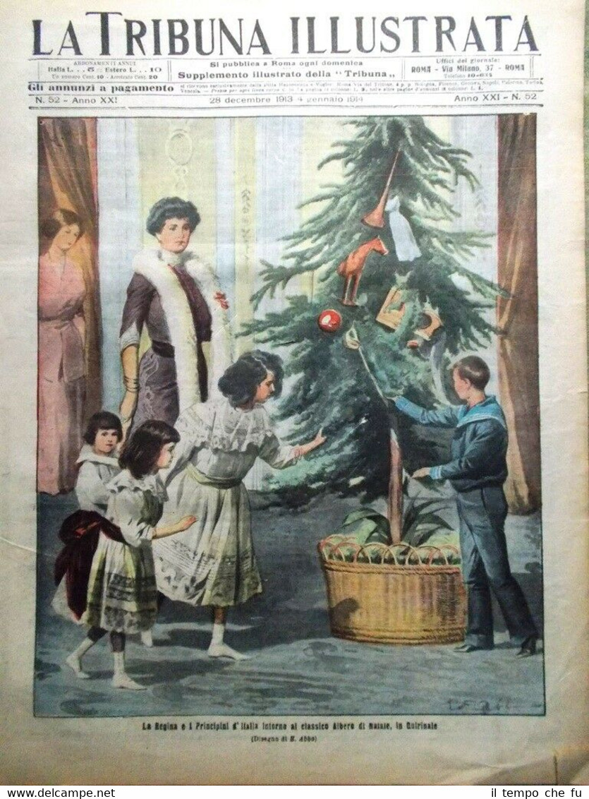 La Tribuna Illustrata 28 Dicembre 1913 Gioconda Ritrovata Natale Bambole …