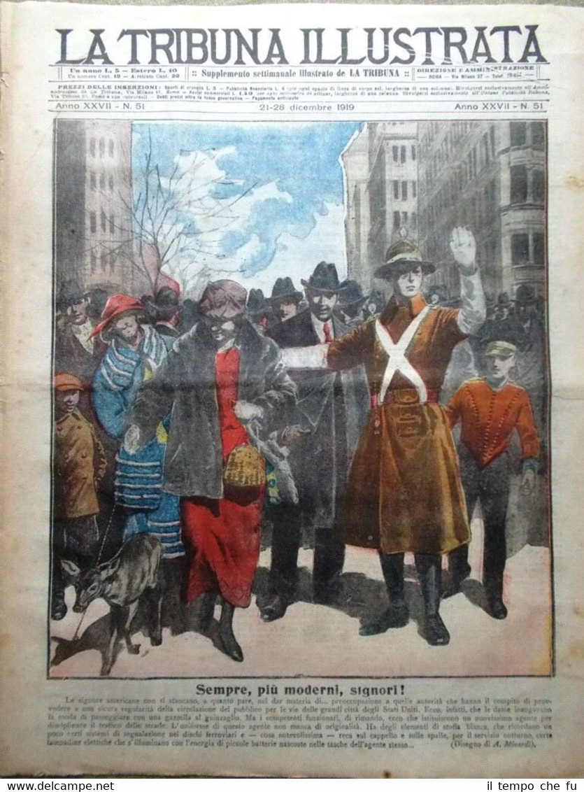 La Tribuna Illustrata 28 Dicembre 1919 Lavoro Moneta Cinema Finlandia …