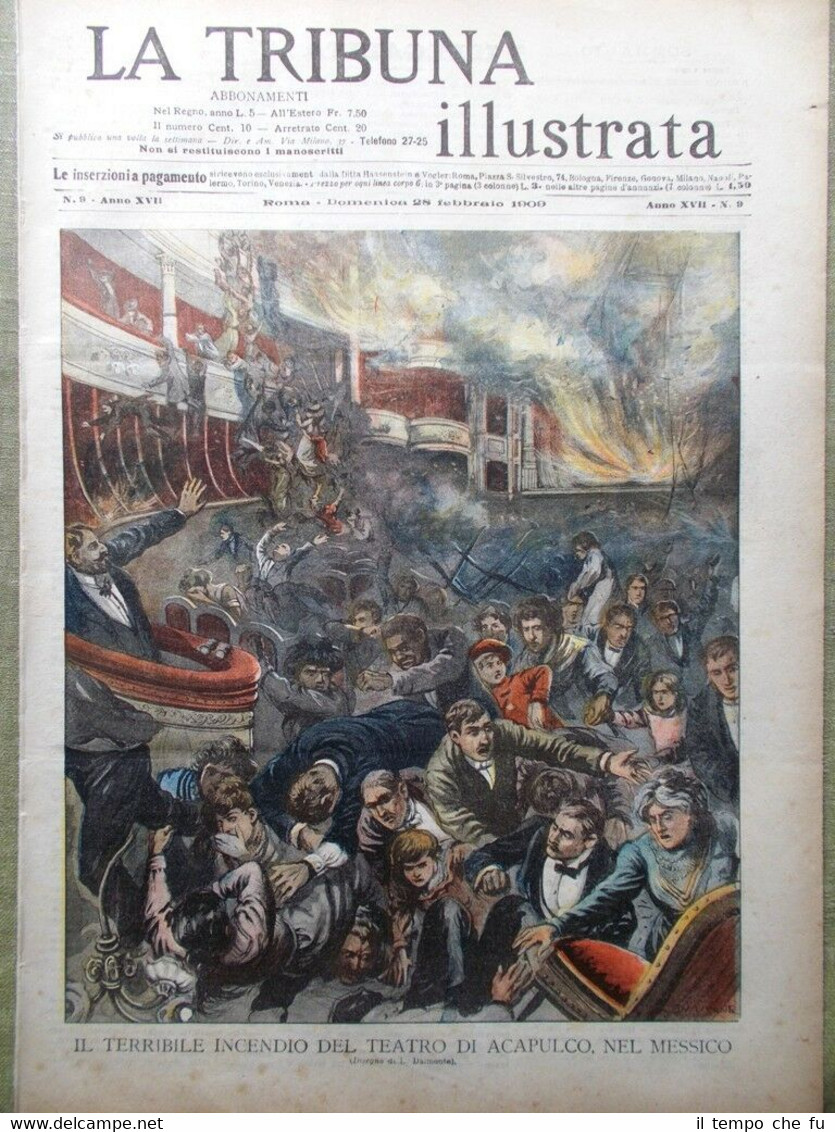 La Tribuna Illustrata 28 Febbraio 1909 Abate Chanoux Ascari Benadir …