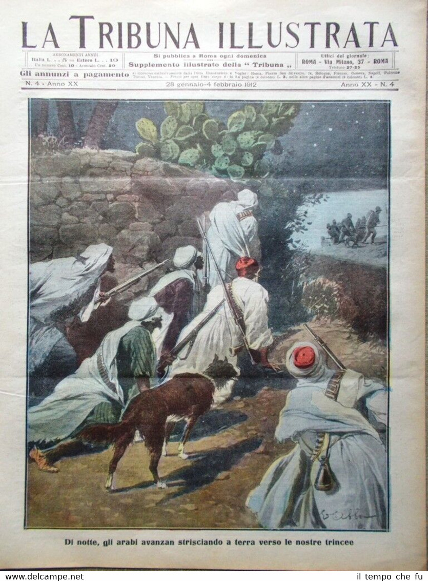 La Tribuna Illustrata 28 Gennaio 1912 Maometto II Bretagna Senna …