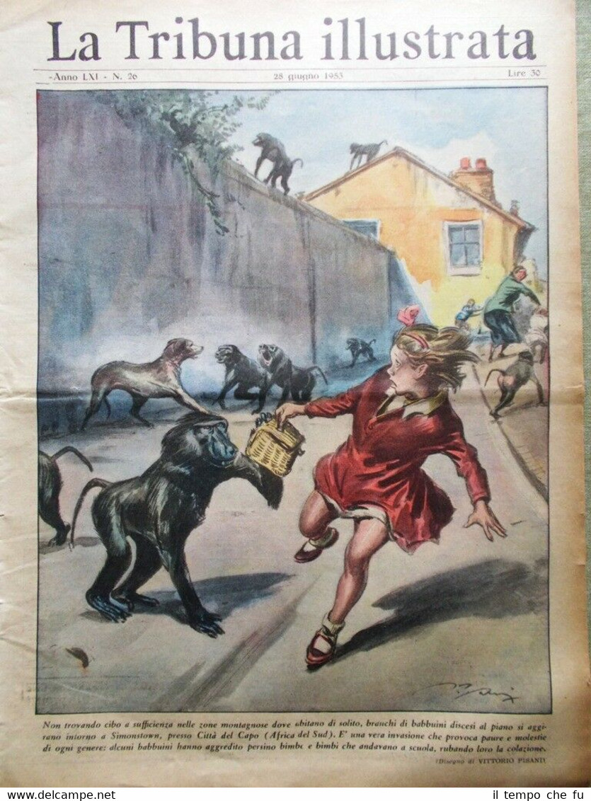 La Tribuna Illustrata 28 Giugno 1953 Randy Turpin Energia Atomica …