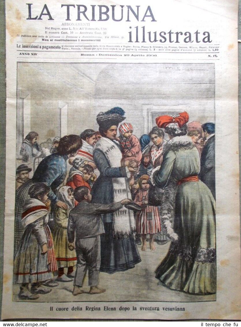 La Tribuna Illustrata 29 Aprile 1906 Eruzione Vesuvio Terremoto a …