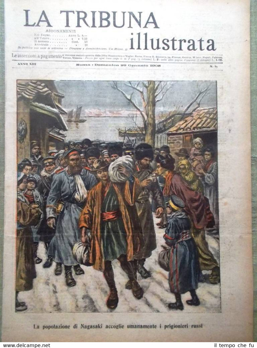 La Tribuna Illustrata 29 Gennaio 1905 Sempione Bonacci Mulino Catania …