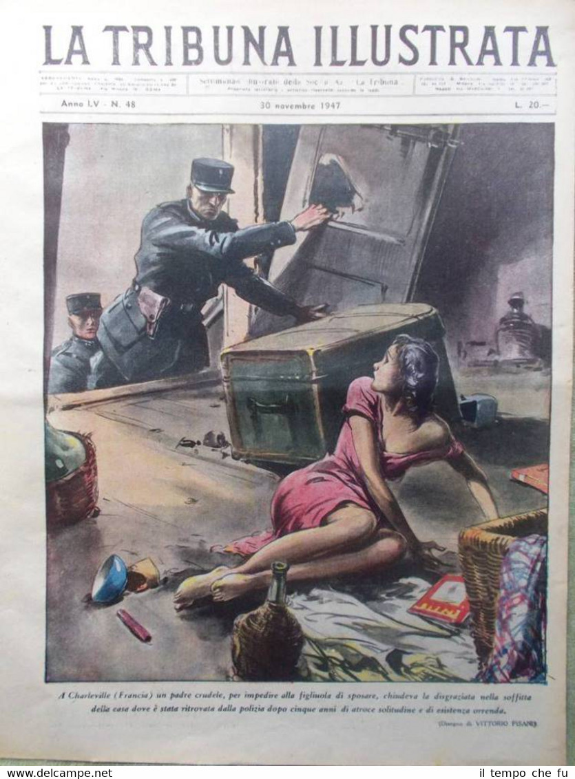 La Tribuna Illustrata 30 Novembre 1947 Tre Fontane Elisabetta Inghilterra …