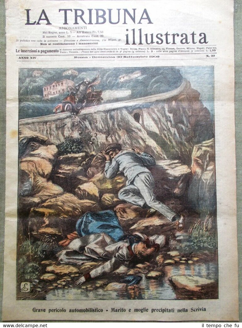 La Tribuna Illustrata 30 Settembre 1906 Caruso Cagliostro Metrologia Roma …
