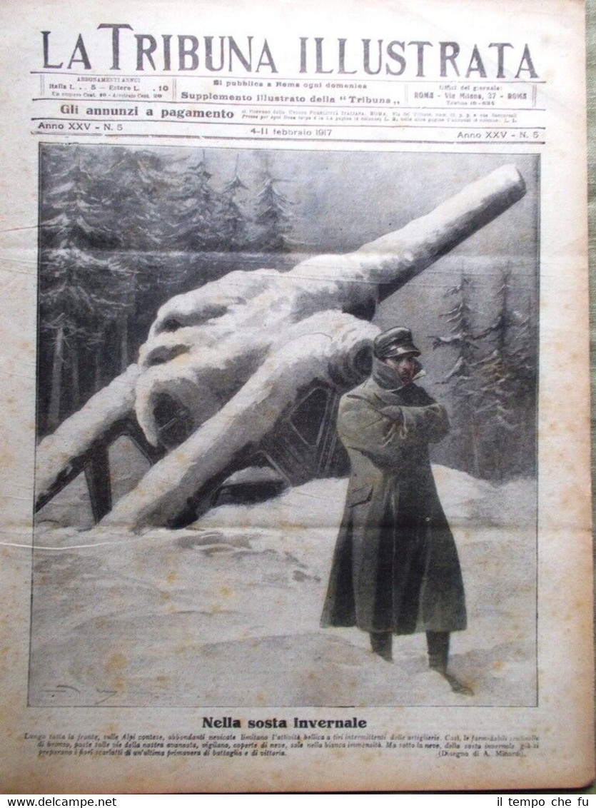 La Tribuna Illustrata 4 Febbraio 1917 WW1 Romania El Baruni …