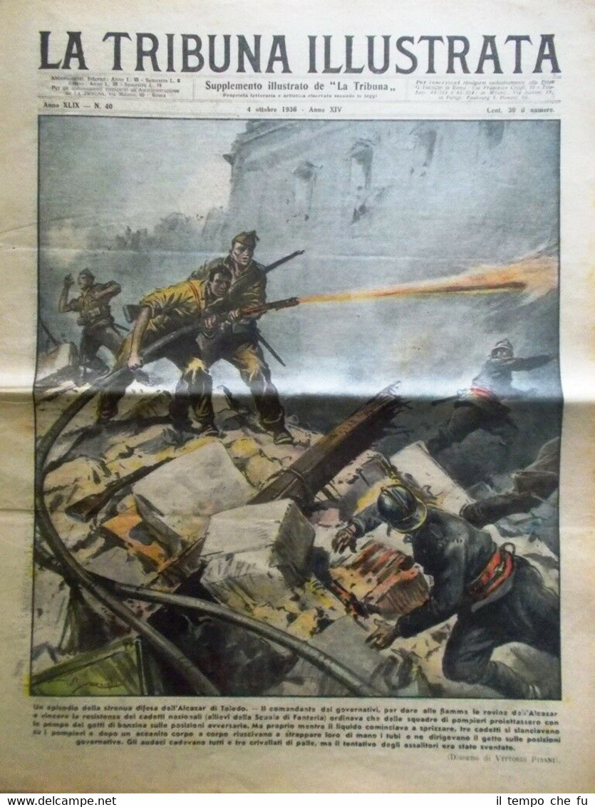 La Tribuna Illustrata 4 Ottobre 1936 Accademia Arte Eleonora Duse …