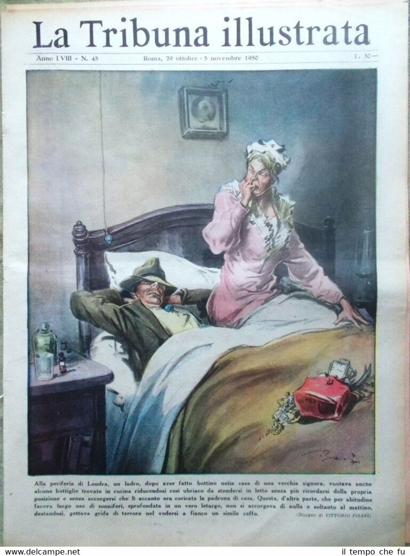 La Tribuna Illustrata 5 Novembre 1950 Ellis Island Soldani Steeplejack …