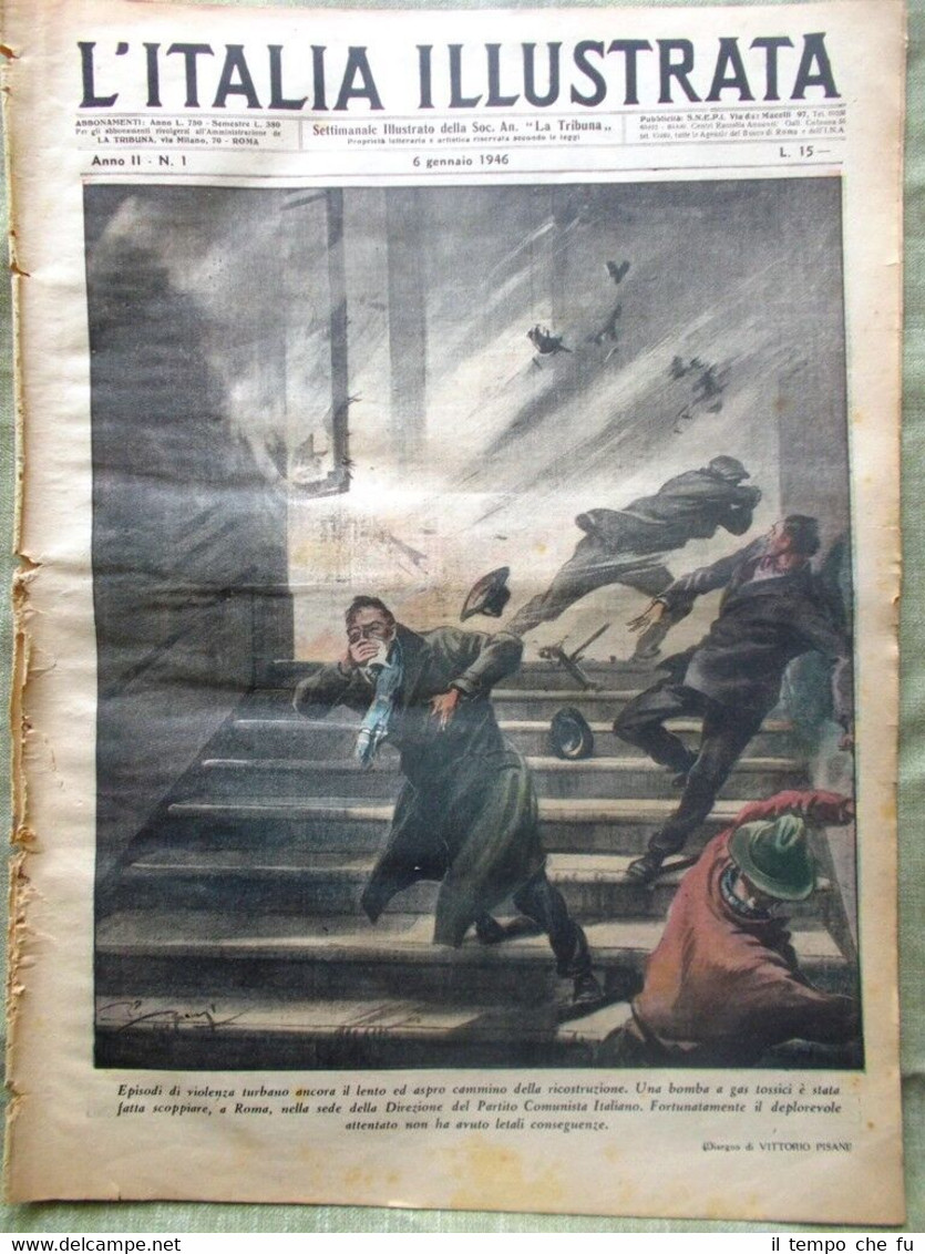 La Tribuna Illustrata 6 Gennaio 1946 West Francis Kobelt Popiglio …