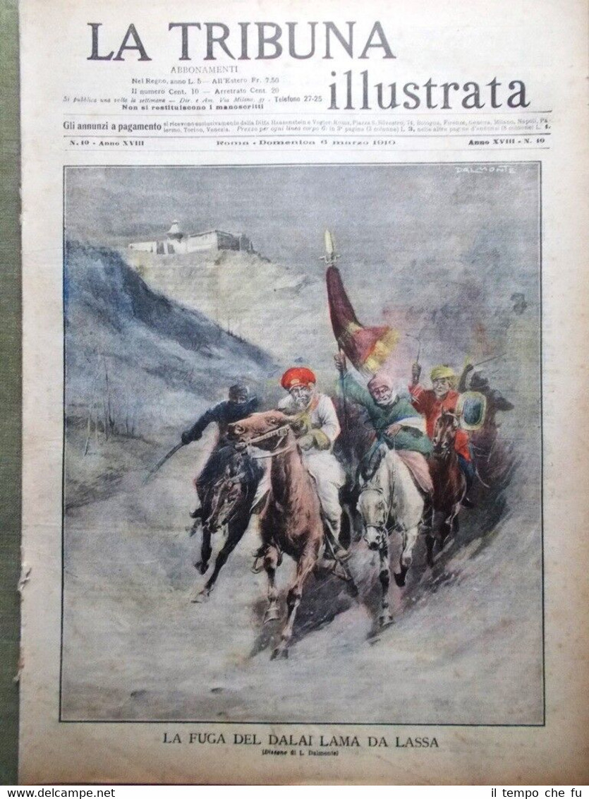 La Tribuna Illustrata 6 Marzo 1910 Giuseppe Rota Curie Tubercolosi …