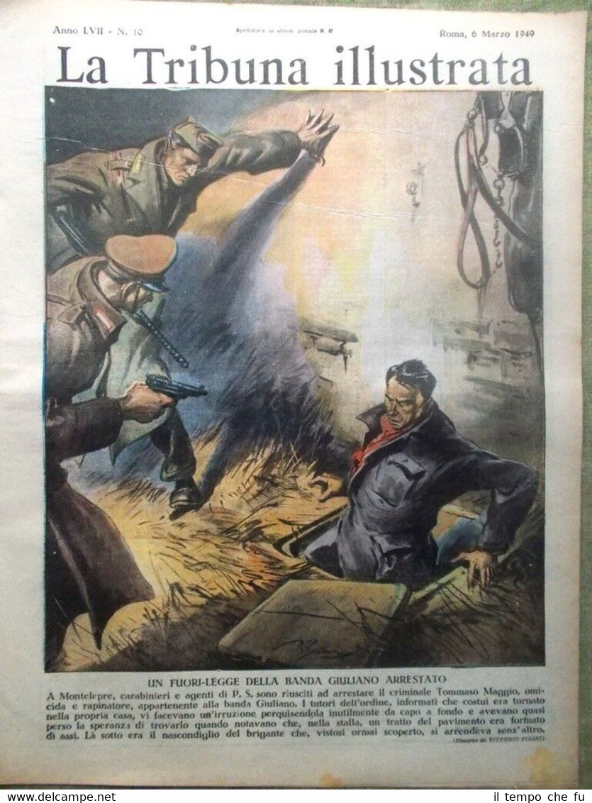 La Tribuna Illustrata 6 Marzo 1949 Giuliano Cinecittà Ogaden Russel …
