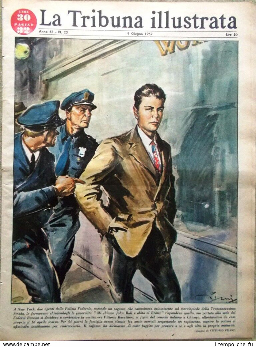 La Tribuna Illustrata 9 Giugno 1957 Lotto Omar Sivori Neri …