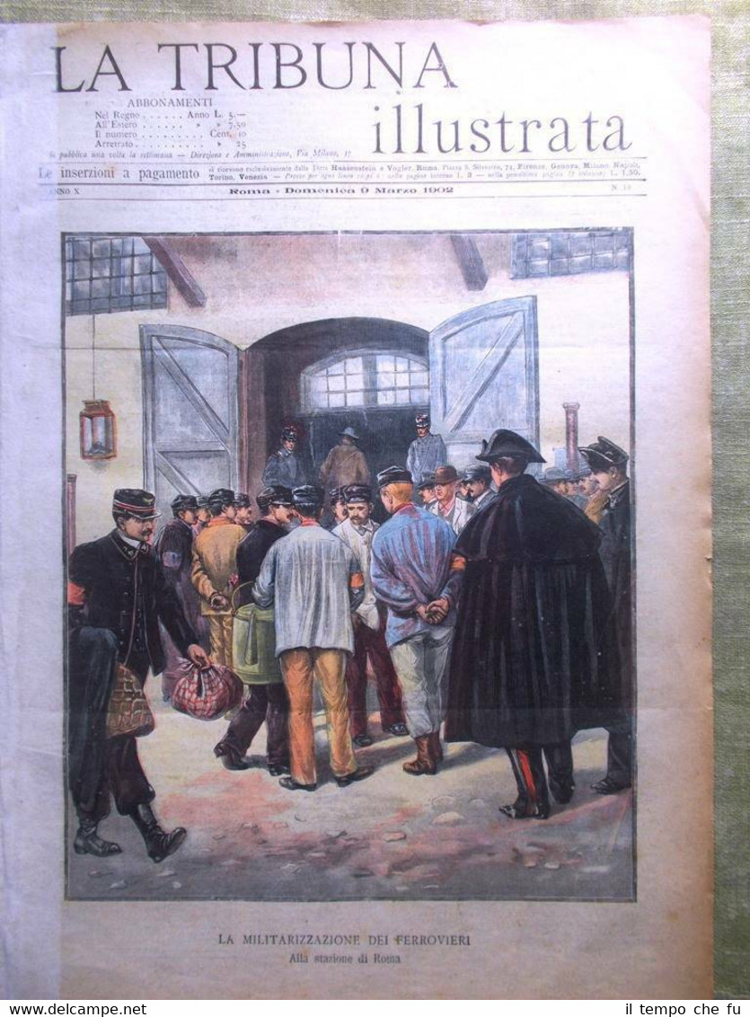 La Tribuna Illustrata 9 Marzo 1902 Centenario Hugo Girolamo Giusso …