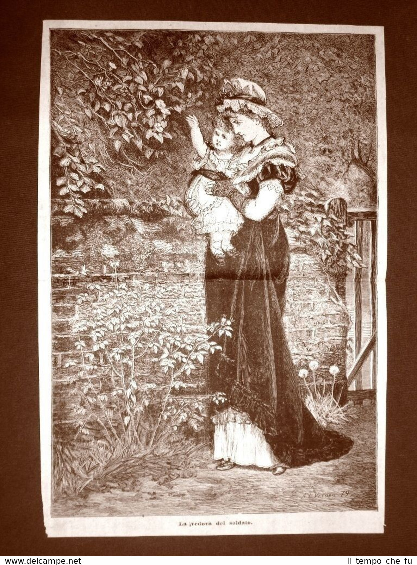 La vedova del soldato Quadro di A.L. Vetron del 1879