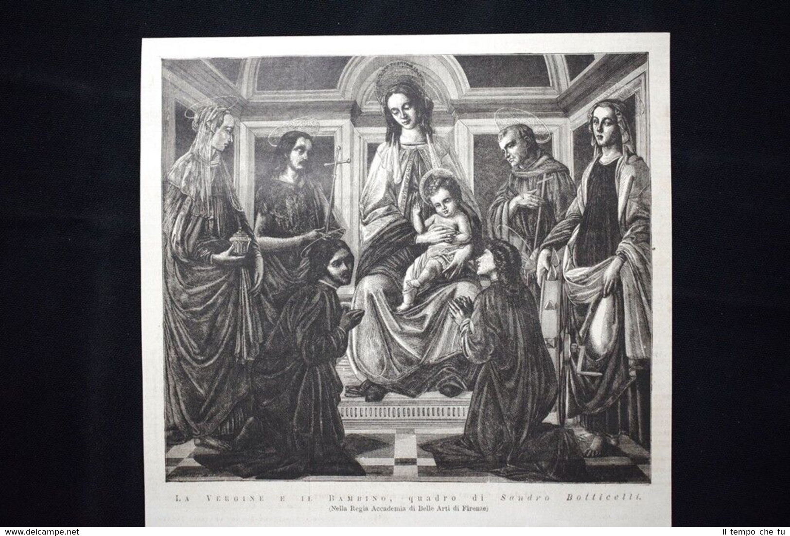 La Vergine e il Bambino, quadro di Sandro Botticelli Incisione …