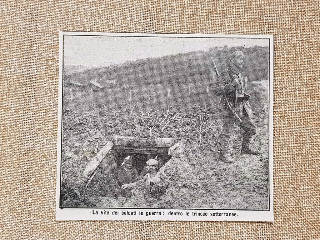 La vita dei soldati nel 1914 Trincee sotterranee Prima Guerra …