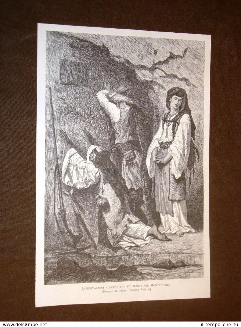 Lamentazioni e preghiere sui morti in Montenegro Quadro Teodoro Valerio …