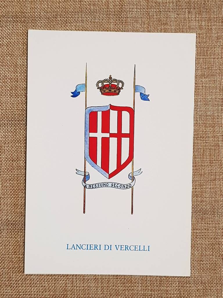 Lancieri di Vercelli Emblema o stemma araldico Reggimento di Cavalleria