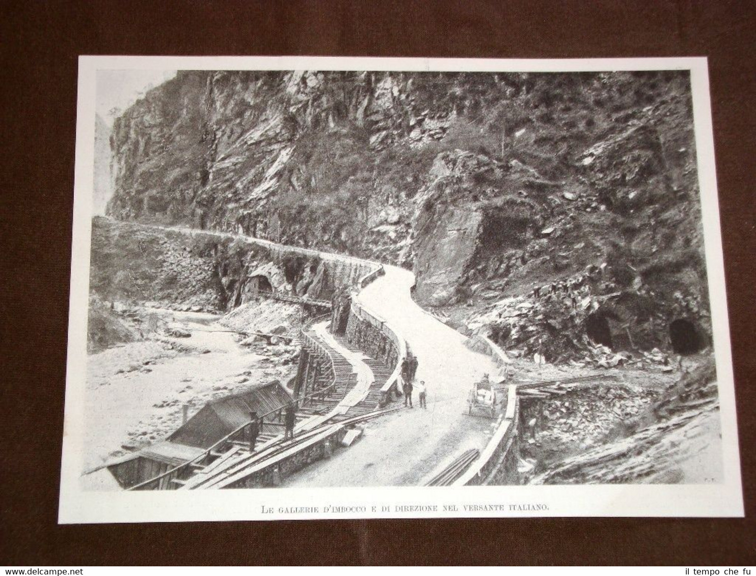 Lavori del Traforo del Sempione nel 1898 Gallerie d'imbocco e …