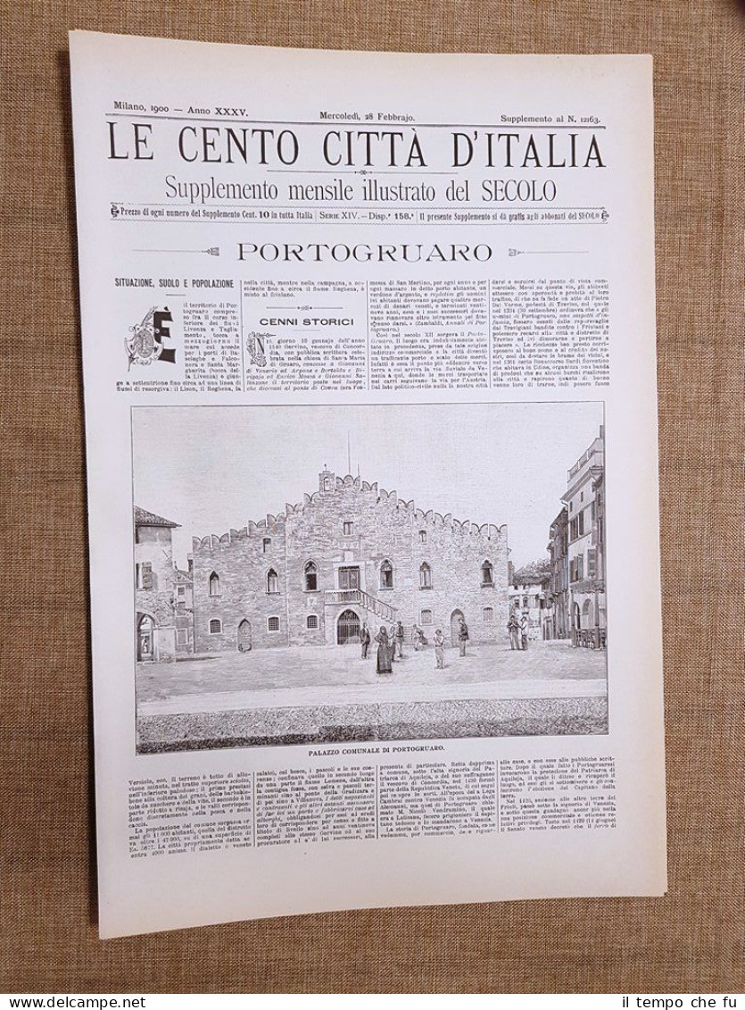 Le Cento Città d'Italia 28 febbraio 1900 Portogruaro Il Secolo …