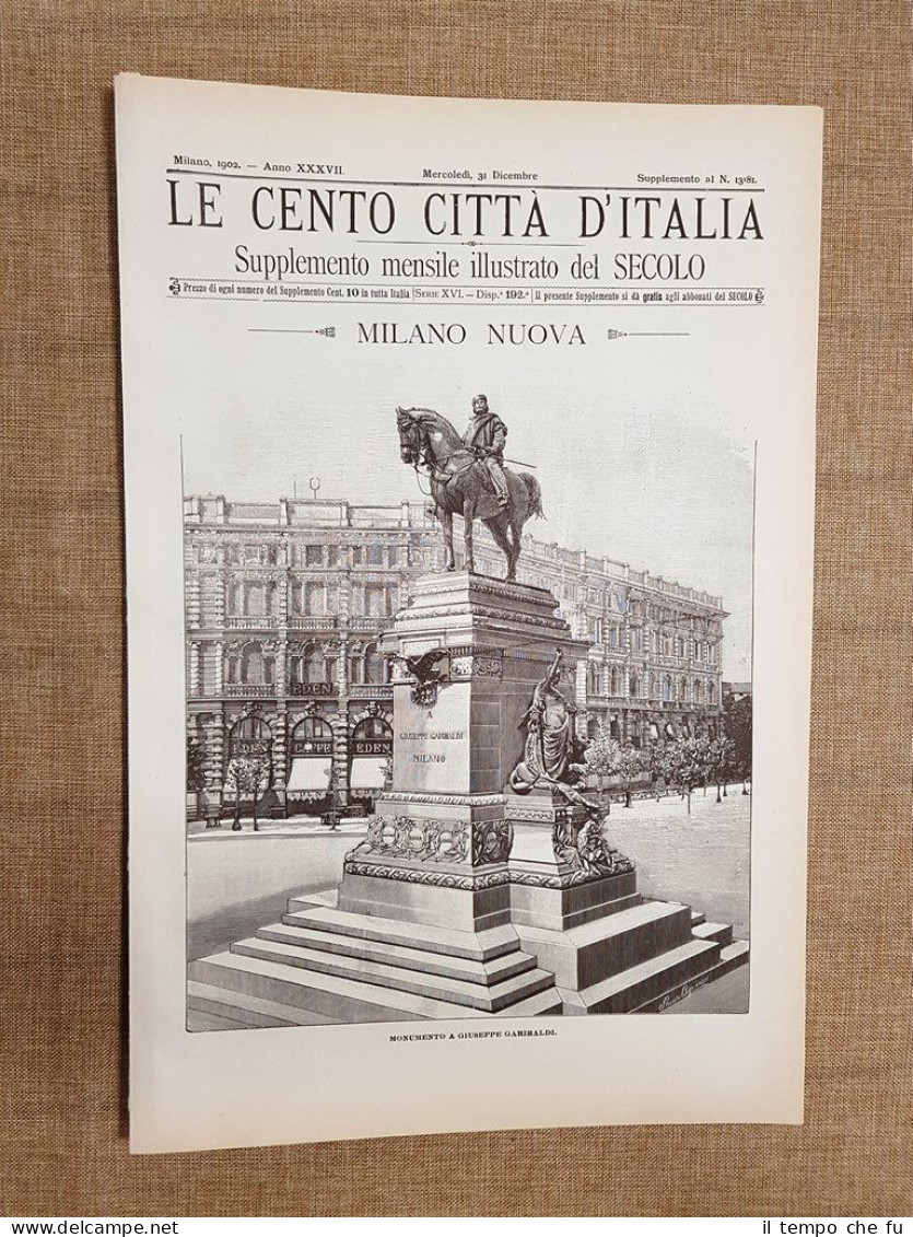 Le Cento Città d'Italia 31 dicembre 1902 Milano Nuova Secolo …