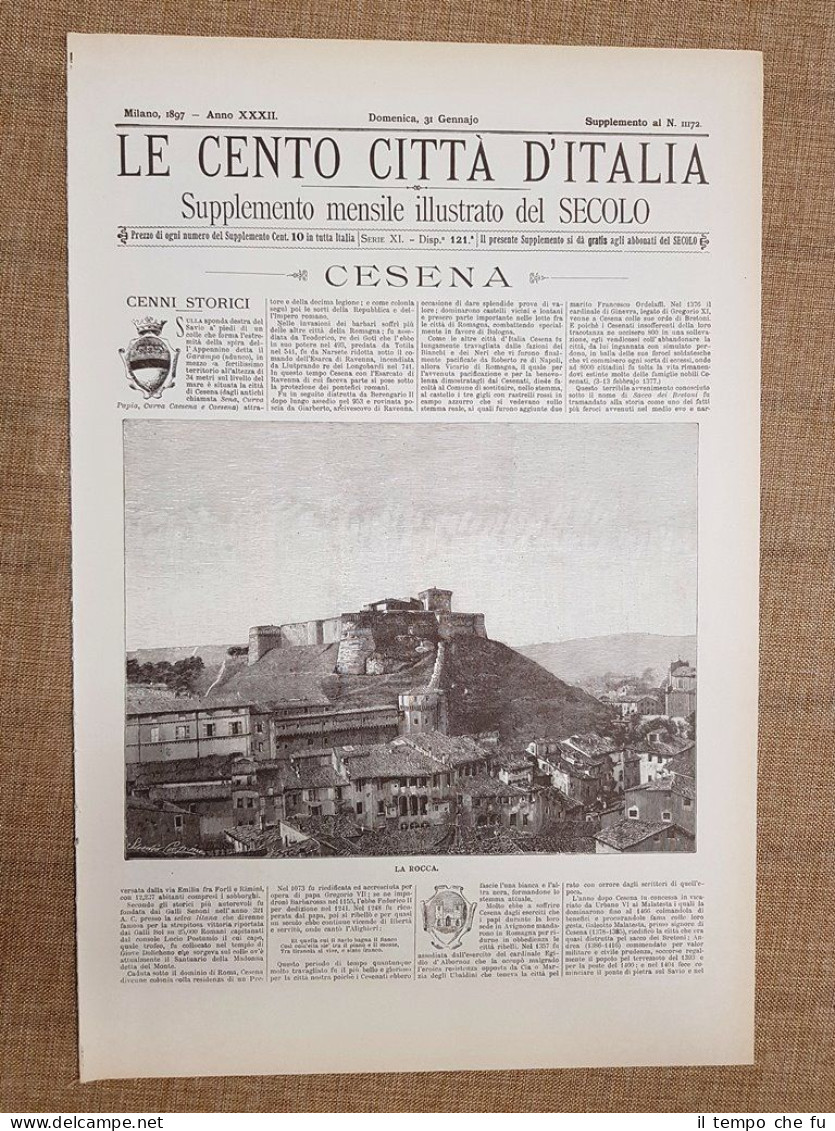 Le Cento Città d'Italia 31 gennaio 1897 Cesena Il Secolo …