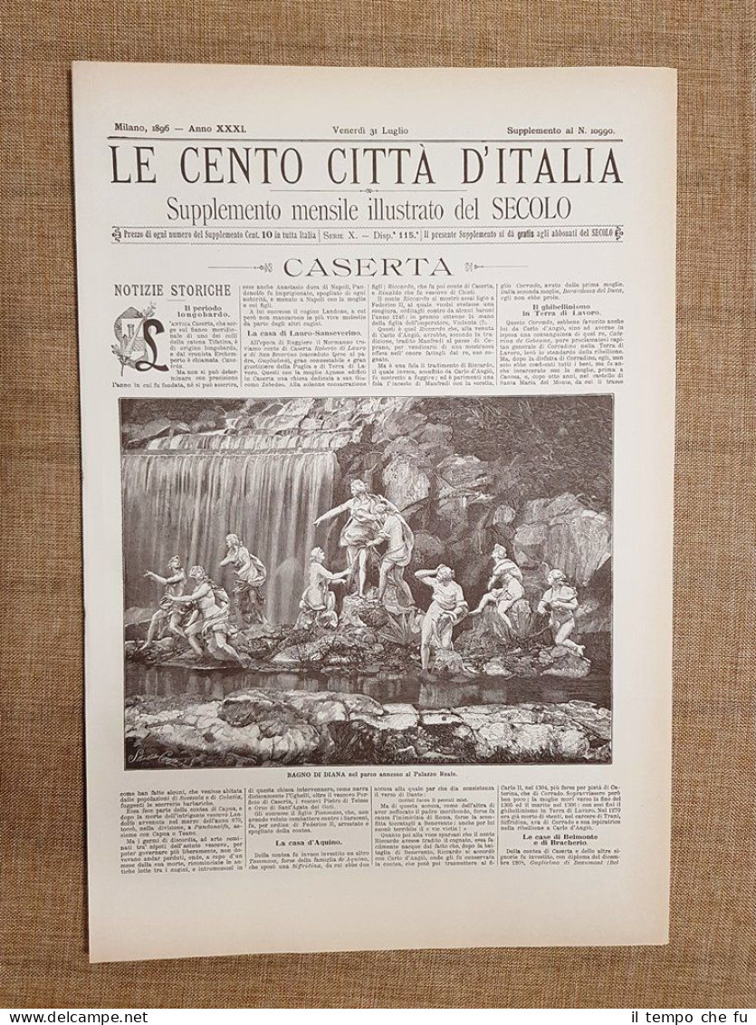 Le Cento Città d'Italia 31 luglio 1896 Caserta Il Secolo …