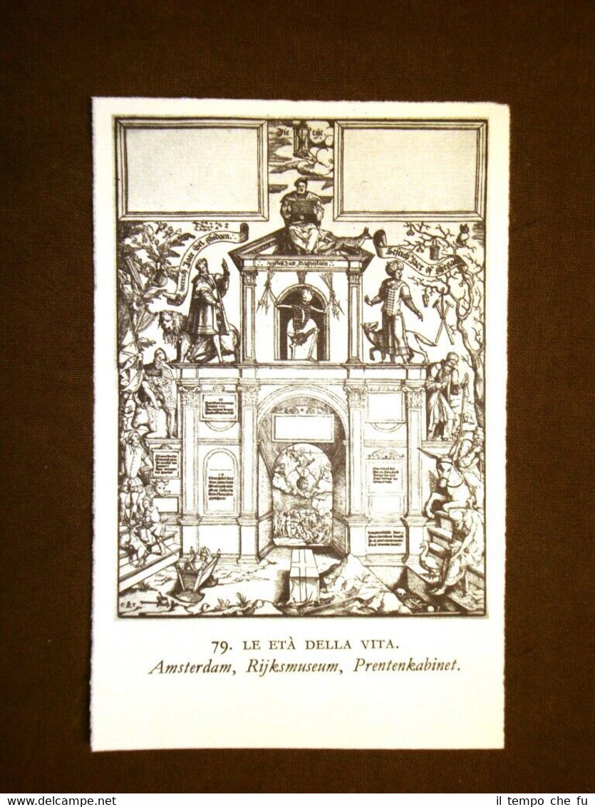 Le età della vita Amsterdam Rijksmuseum Stampa popolare olandese Olanda